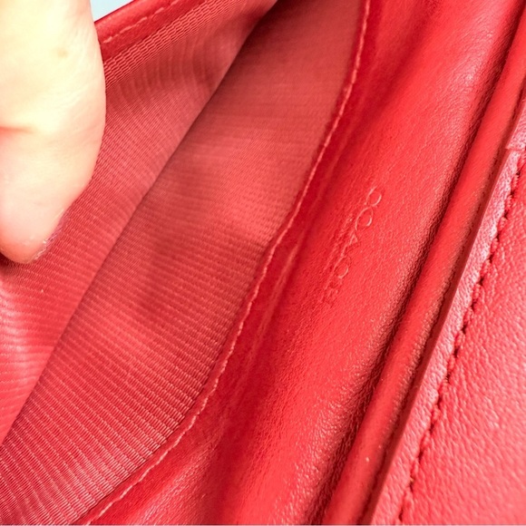Coach Red Mini Slim Wallet Crossbody - Picture 14 of 14